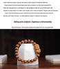 Barbie Sandalwood Tara Bodhisattva Bracelet: Men's & Women's 0.8 Single Circle DIY Buddhist Beads Jewelry.