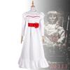 Očarující Annabelle Creation Halloweenská hororová panenka Bílé šaty Pro dívky a dospělé