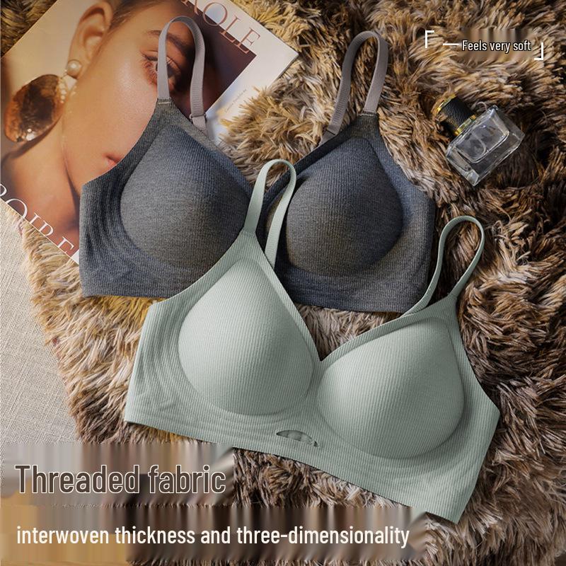 Seamless Wire-Free Bra: Soft, Breathable, Side Support for Beautiful Back and Enhanced Small Bust.