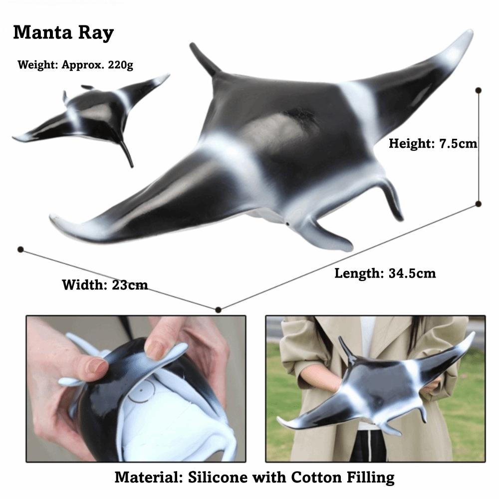 Large Size Ocean Animals Action Figures Great White Shark Model  Ocean Animal Simulation