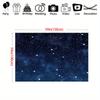 2D Plane 1 Piece of Deep Blue and Golden Starry Night Background Banner Suitable for Birthdays and Weddings