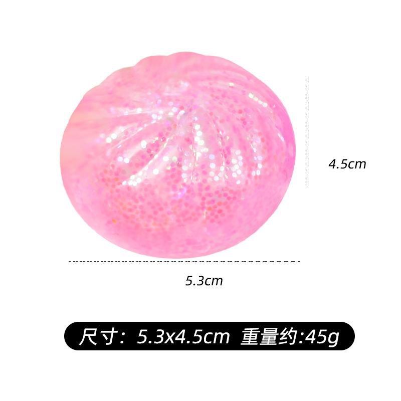 Dumplings Glitter Dumpling Toy Cute Dumplings Squishiest With Steamer Box Stress & Anxiety Toys For Kids