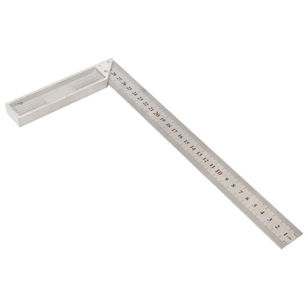 

Stainless Steel L Square Ruler 30cm / 12in Thick Framing Square Ruler L-Shaped Straightedge Ruler for Woodworking Measuring