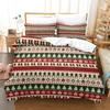 Christmas New Pattern Digital Printing Three-Piece Set 3D Three-Dimensional Polished Chemical Fiber Quilt Cover Pillowcase To Picture