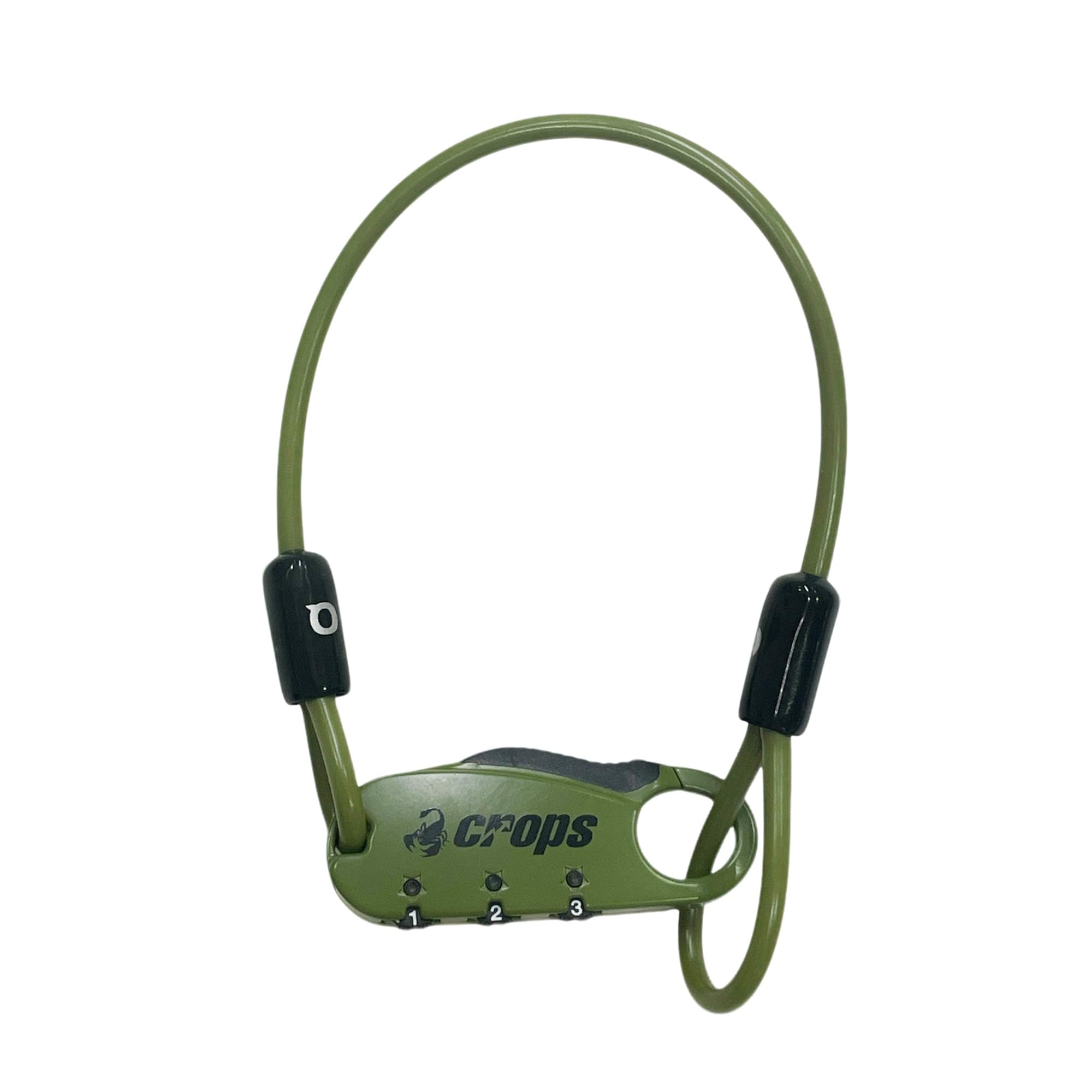 

Crops Велосипедный замок Замок для шлема UNI Q (уникальный) | 3-значный циферблат | CP-SPD07SHT (Серо-зеленый, 30 см) [Эксклюзивный цвет Amazon]