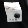 unused Unaca drape Jacket 38 black Open-front haori with roll-up sleeves Women Used