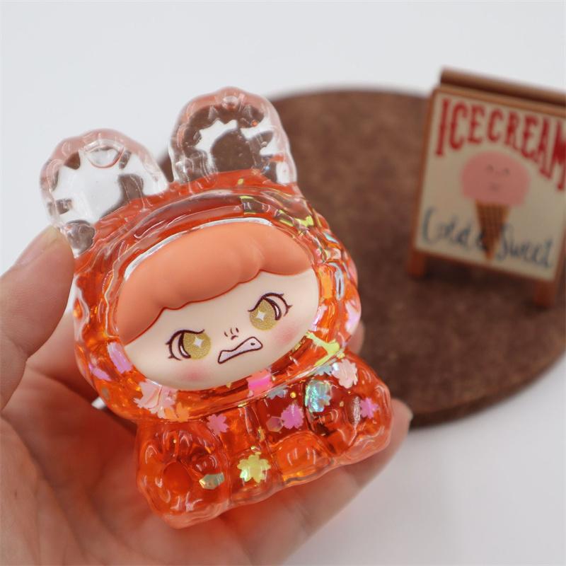 Oiled 8.6Cm Quicksand Dream Rabbit Ornament Cute Cartoon Desktop Ornament