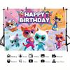 SuperKitties Background Photography Castle Wizard Platform First Night Street Birthday Party Decoration Gifts Props Poster