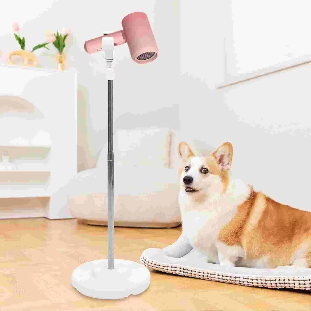 Hands Free Pet Hair Dryer Stand Retractable Pet Grooming Holder Hairdryer Storage Rack  Bathroom
