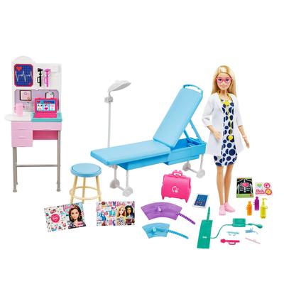 Barbie Pracovný set s lekárom s množstvom vyšetrovacích nástrojov 3 a GWV01 Barbie! (Veky Hore)