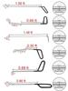 Professional Automotive Paintless Dent Removal Tools Door Dings Removal Crowbar Kit for Hail Damage Repair Rods Tools