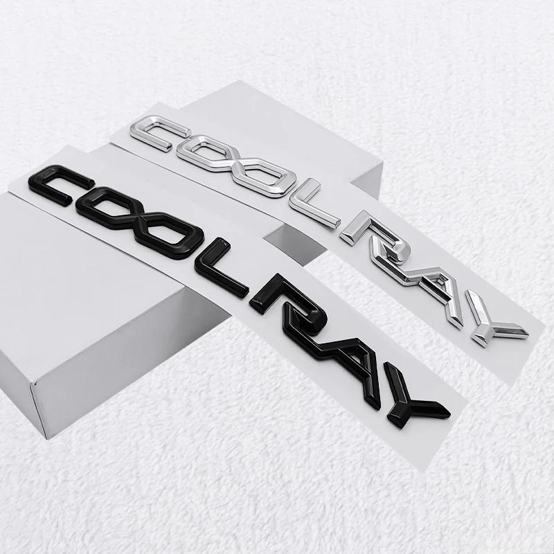 20x1.6CM ABS Car Rear Trunk Modified Sticker for Geely Coolray Logo Binyue Personalized Letter Badge Tail Decoration