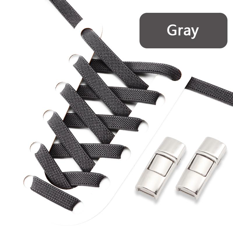 Elastic Laces Sneakers Press Lock Shoelaces Without Ties 8MM Wide Flats No Tie Shoe Laces Kids Adult Sports Running Shoelace NEW