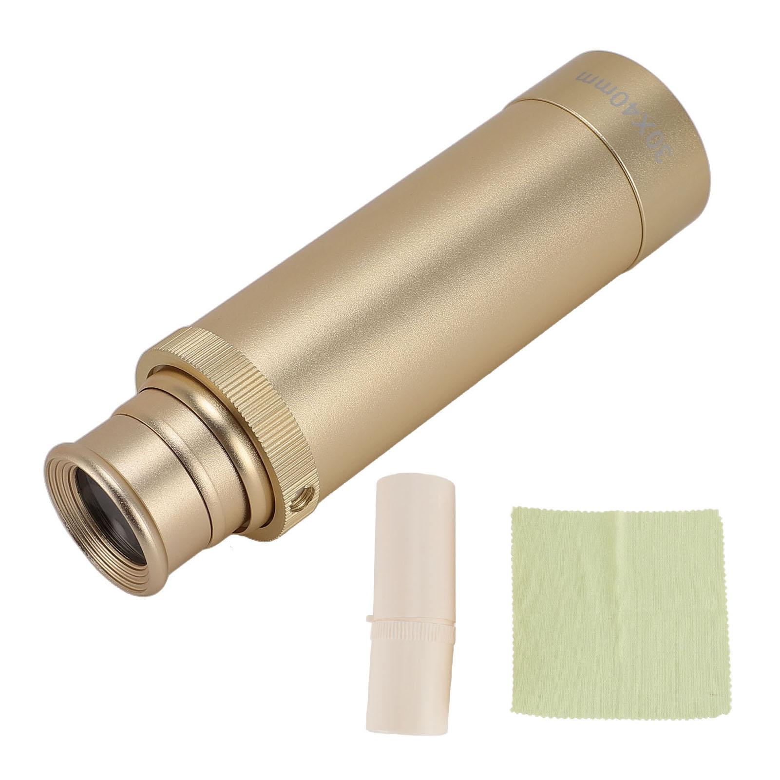 

Retro Telescope Zoomable 30x Magnification Portable Handheld Vintage Monocular for Travel Camping