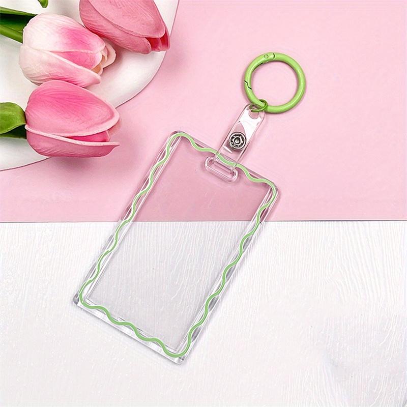 Transparent Acrylic Picture Frame ID Card New Unisex Hard Plastic Work Card Holder Business Case Protector Cover