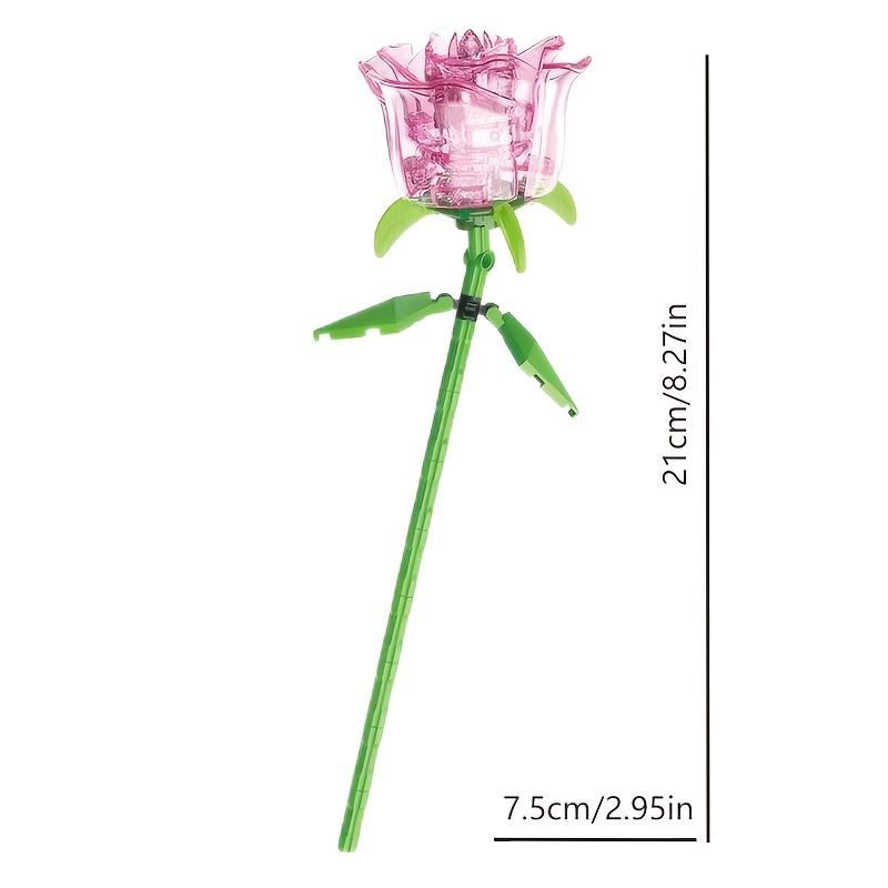 DIY Rosenbaustein Blume Weihnachten Valentinstag Geschenk Neujahrsgeschenk Schreibtischornament
