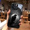 Night Raven Bright Moon Pattern Tempered Glass Phone Case For iPhone 17 16 15 14 13 12 11 Pro Max 17 Air 7 8 Plus XR XS X Cover