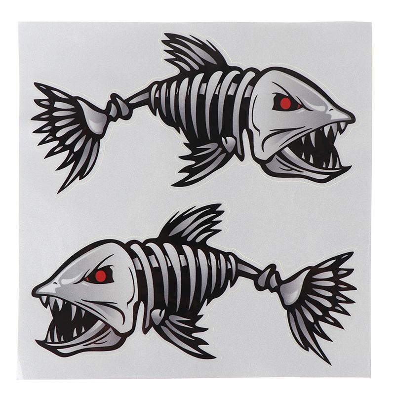 wall Car Laptop Truck boat Fish skeleton Sticker Decal Window