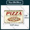 Pizza Dessert Metal Poster Food Tin Sign Plaque Metal Restaurant Vintage Wall Decor for Bar Club Metal Signs 20x30cm