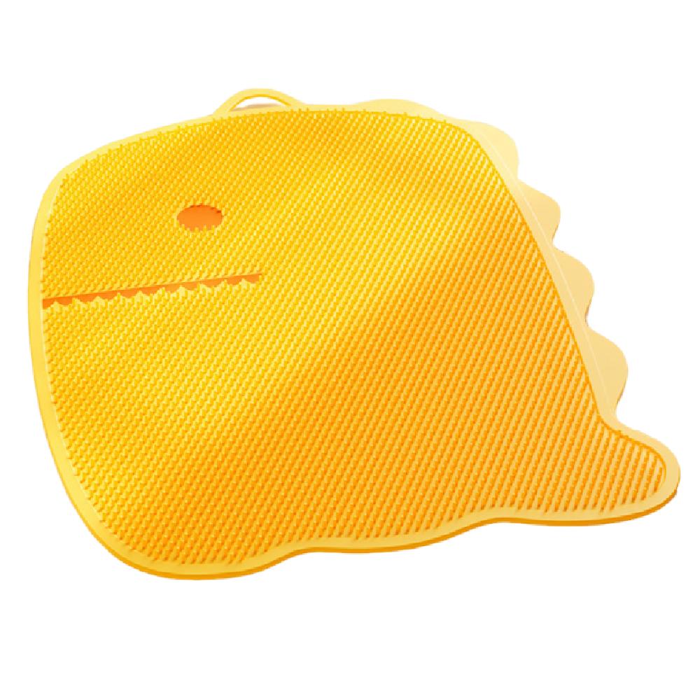 Dinosaur Shape Exfoliating Foot Pad Non-slip Shower Foot Scrubber Bath Massage Mat  Bathroom