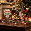 Dog Lover Holiday Advent Gifts 2026 Dachshund Calendar, 24 Days Acrylic Baseball Figures Theme Party Supplies Christmas Countdown Collectible Cartoon