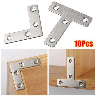 10 ks 40/50/60/80mm Úhlový držák 90° Pravý úhel T-typ L-typ Spojovací deska Pevný nerezový rohový držák