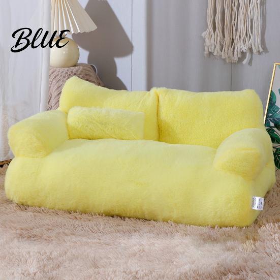 Non-slip Pet Bed Dog Nest Comfortable Removable Sofa Soft 1 Set Cozy Washable Cat Sleeping