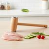 Metal Head Meat Tender Wooden Meat Mallet Multifunctional Meat Hammer  Nuts
