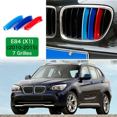 Cubierta de Clip de Recorte de Rejilla Deportiva Estilo M Color 7 Listas Para BMW X1 E84 2010-2015 Rejilla Delantera de Riñón Decorativa