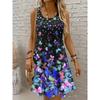 Women's Mini Dress Sundress A Line Dress Summer Dress Vacation Casual Daily Regular Fit Graphic Plain Sleeveless U Neck Summer