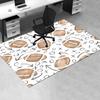 Football Pattern Chair Mat Office Carpet, Oversized Rug for Home Decor, Gift Idea for Football Lovers, Suitable for Bedroom, Living Room