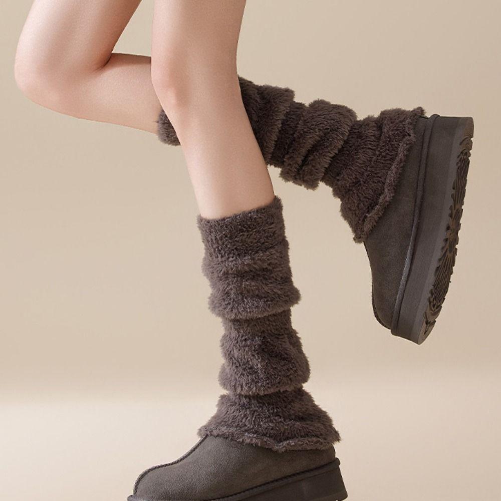 Y2K Lolita Boots Cover Elastic Mid-tube Socks Trendy Women's Leg Warmers  Girl