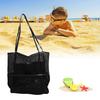 Mesh Beach Handbag Multiple   Large Capacity Shoulder Bag for Travel Swimming Pool Picnic Camping