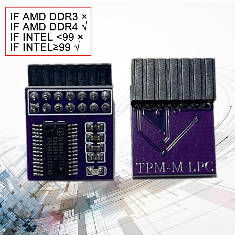 14 Pin LPC MSI Interface TPM2.0 Security Module Supports Multi Brand Motherboards 12 14 18 20-1pin Pins Multi- Motherboard