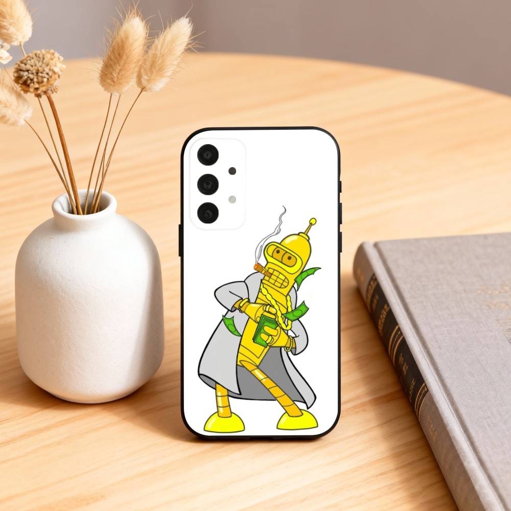 

Futurama Funny Bender Phone Case For Samsung S25,24,23,22,30,21,10,9,Ultra,Plus,Lite,FE,4,5 G Soft Black Case Samsung S20plus5G