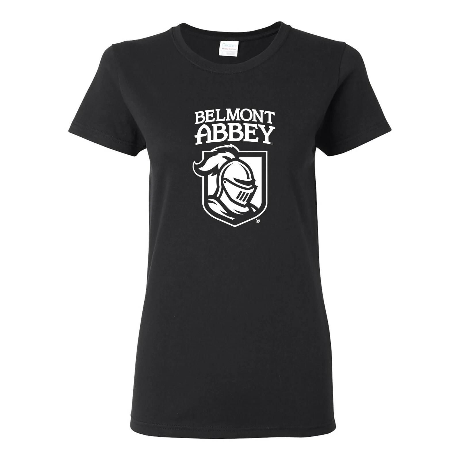 Belmont Abbey Crusaders Arch Logo Womens T-Shirt - Black XL