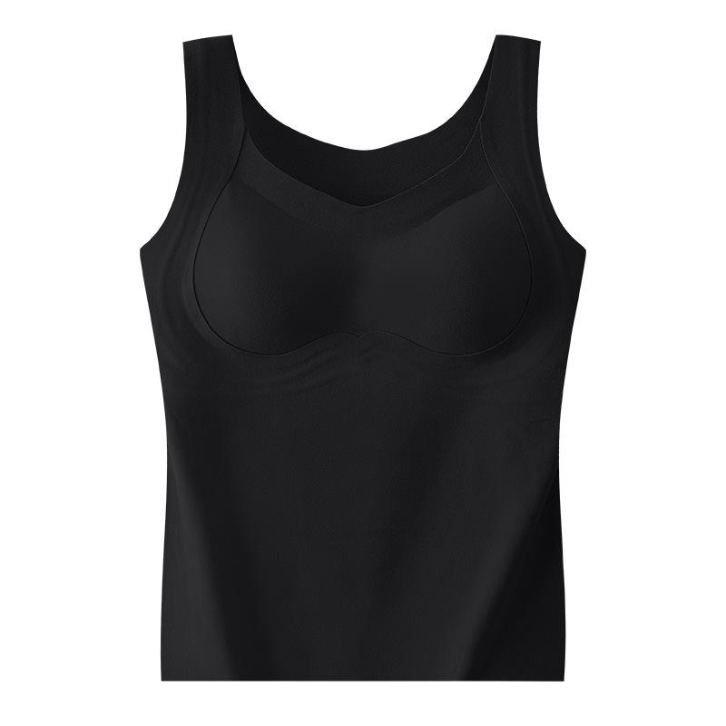 

Женский двусторонний кашемирово-шелковый жилет с подогревом и нагрудными подушечками - Универсальный теплый базовый слой для осени и зимы XL