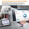LED Skrivebordslampe med Penn- og Telefonholder for et Kontor i Hjemmet 3 Moduser Dimbar LED Bordlampe med USB-port