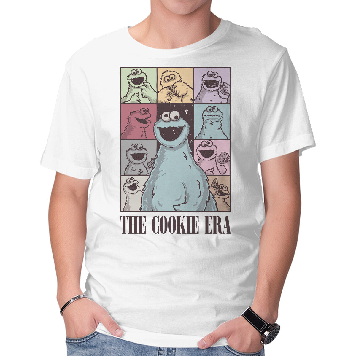 Unisex Crew Neck T-Shirt The Cookie Era Graphic Short Sleeve Casual Tee XXXXL