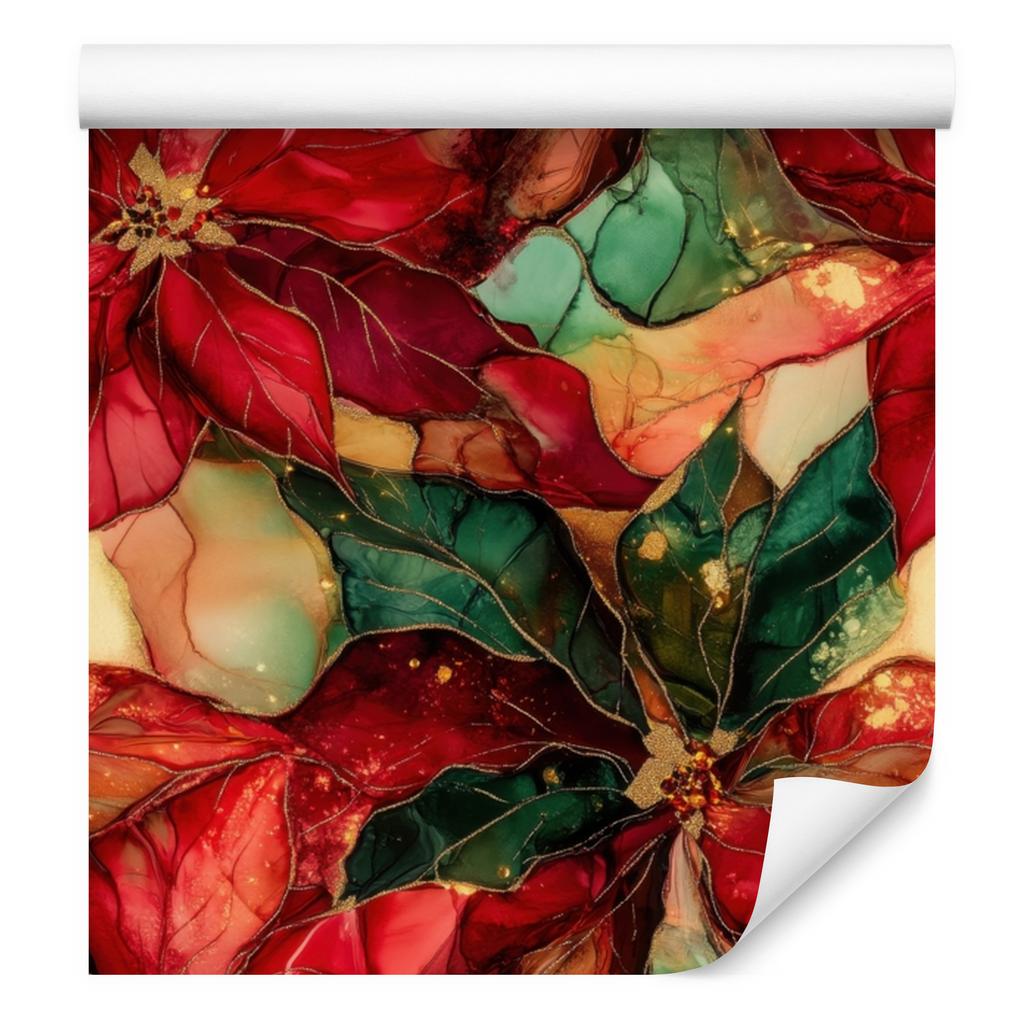 Ink Wallpaper Red, Burgundy and Orange for Living Room and Bedroom 50x1000