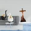 Elegant Swan And Sacred Jesus Sculpture Figurines for Tabletop Decoration Religious Catholic Art