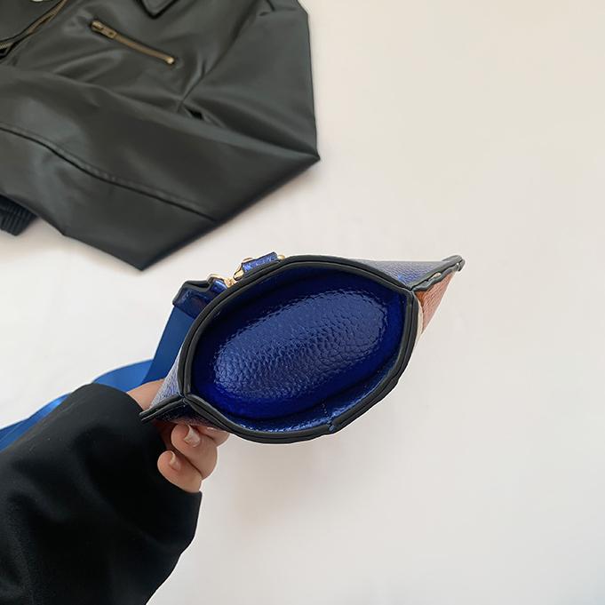 Cute Cartoon Women's Bag New Fashion Contrasting Color Splicing Messenger Bag Colored Cat Casual Shoulder Bag Breast Bag Women