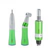 2/4Holes Turbine Handpiece Green Low Speed Handpiece Kit Air Turbine Straight Contra Angle Air Motor Inner Water Spray