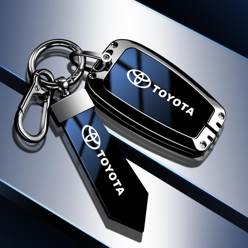 Zinc Alloy TPU Car Key Case Full Cover Shell For Toyota Prius Camry Corolla CHR C-HR RAV4 Land Cruiser Prado Auto Accessories