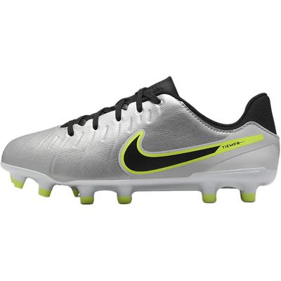 Tiempo Legend 10 Academy Abrasion Resistant Low Top Kids' Soccer Shoes Silver Sneakers DV4348-001
