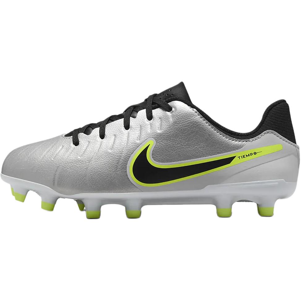 Nike Tiempo Legend 10 Academy MG GS Mad Voltage Pack Kids Sneakers Silver Metallic-Silver Black DV4348-001