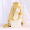 Cosplay Long Perfect for Parties and with 3 Bonus and Memo Pad Heat-Resistant Wig, "Second Castle," Gold, Hair, Costumes, Items Net, Hairpins,