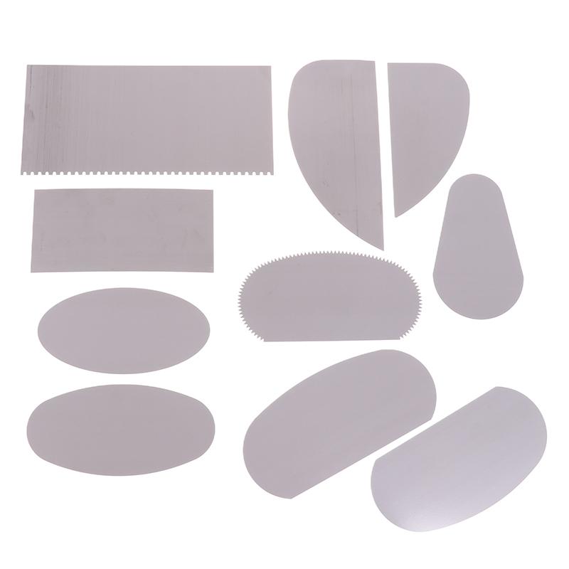 10Pcs/Set Baking Clay Tool Clay Sculpture Pottery Molding Stainless Steel Sculpting Tools Scraper Ceramic Tool Clay Scraper