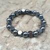 Geometric Beaded Bracelet Couple Hematite Bracelet Irregular Hematite Bracelet Unisex For Parties Casual Outfits Travel