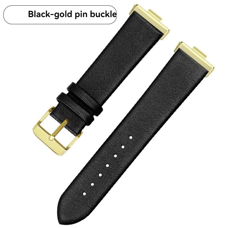 For Huawe Watch Fit3 Fit4 Leather Strap Sports Fit 3 Smart Watch Fit 4 Pro Wristband Ultra-thin Plain Cowhide Watch Chain